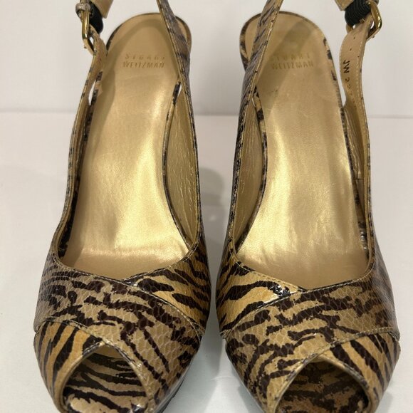 STUART WEITZMAN Wessex Limited Edition Snake Print Platform Shoe - Picture 5 of 6